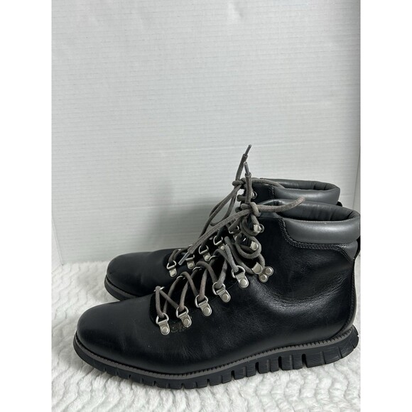 Cole Haan Boots Mens Size 12 Black ZEROGRAND Leather Lace Up Combat Ankle Hiker main image 10
